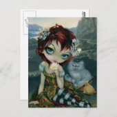 "Amanda Palmer Tarot:  Der Dumme" die Postkarte (Vorne/Hinten)