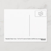 "Amanda Palmer Tarot: Der Dumme" die Postkarte (Rückseite)