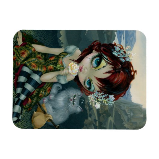 "Amanda Palmer Tarot: Der Dumme" Flex Magnet (Horizontal)