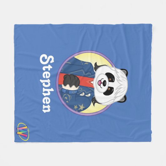 Amanda-Panda Fleecedecke (Vorderseite (Horizontal))