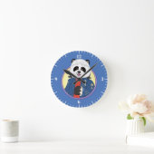 Amanda Panda Runde Wanduhr (Zuhause)