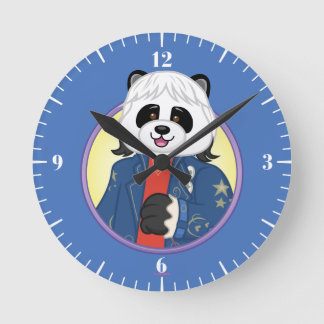 Amanda Panda Runde Wanduhr