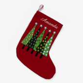 Amanda Personalisierter Weihnachtsbaum-Strumpf Kleiner Weihnachtsstrumpf (Vorderansicht (hängend))