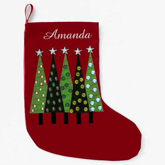 Amanda Personalisierter Weihnachtsbaum-Strumpf Kleiner Weihnachtsstrumpf (Vorderseite)