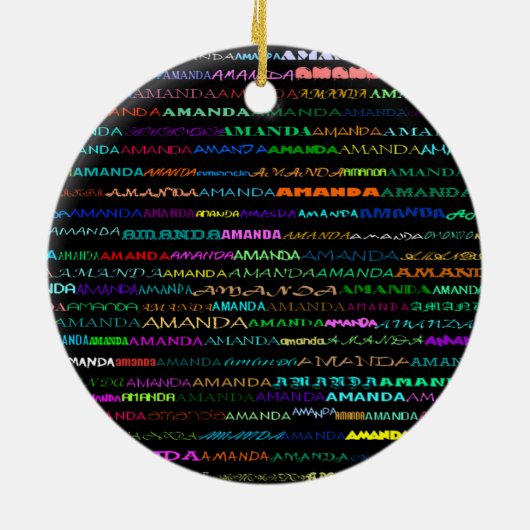 Amanda Text Design I Ornament (Hinten)