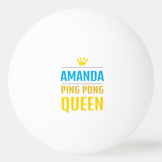 Amanda Tischtennisball (Vorderseite)
