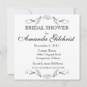 Amanda und Joseph - Square Brautparty Einladung (Vorderseite)