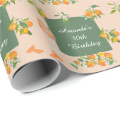 Amandas 30. Geburtstag Geschenkpapier (Rolleneckpunkt)