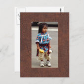 Amandas indigenes amerikanisches Kind Postkarte (Vorne/Hinten)