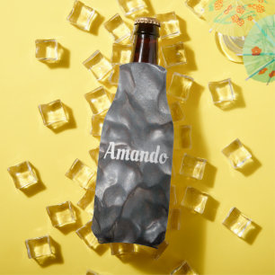 "Amando", Name auf Meteoritengestein, Flasche Cool Flaschenkühler