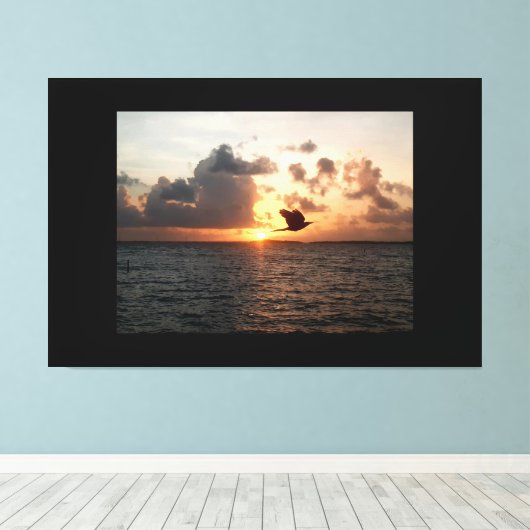 Amanecer en la bahia leinwanddruck (Insitu (Holzboden))