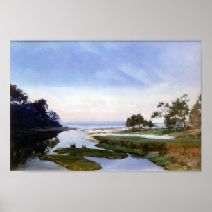 Amanecer en la ría/Sunrise an der Mündung Poster