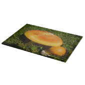 Amanita Caesarea Mushroom Glas Cheminée Schneidebrett (Ecke)