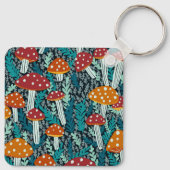 Amanita Magic Mushrooms Fun Fungi CUSTOMIZE IT Schlüsselanhänger (Rückseite)