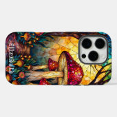 Amanita Muscaria Bleiglaswald Case-Mate iPhone Hülle (Rückseite (Horizontal))