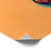 Amanita Muscaria Mushroom Poster (Ecke)