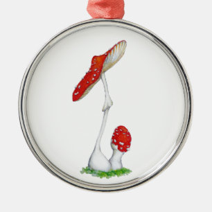 Amanita muscaria ornament aus metall