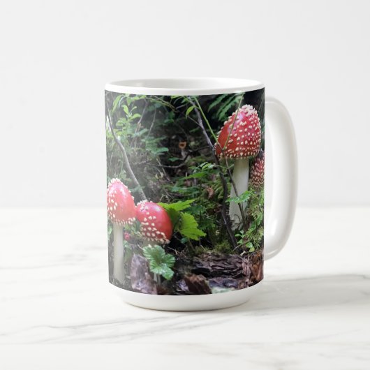 Amanita Muscaria Pilze - 15 oz. Mug Kaffeetasse (VorderseiteRechts)