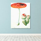 Amanita Muscaria von "Phytographie Medicale" von J Leinwanddruck (Insitu (Holzboden))