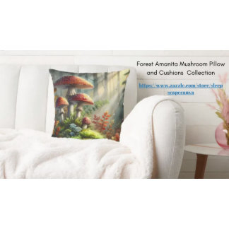 Amanita Mushroom Magic Forest Landschaft Fungi Fleecedecke