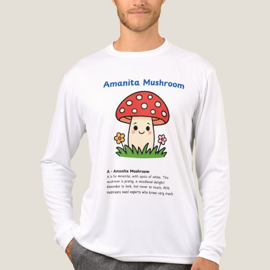 Amanita Mushroom Tri-Blend Shirt (Vorderseite)