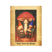 Amanita Mushroom und Gnomes