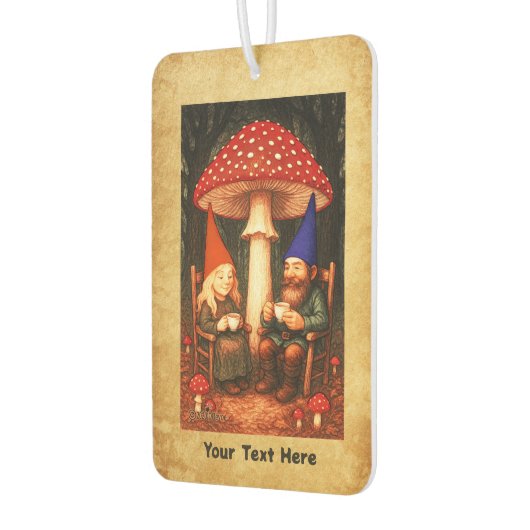 Amanita Mushroom und Gnomes Autolufterfrischer (Links)