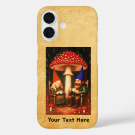 Amanita Mushroom und Gnomes iPhone 16 Hülle