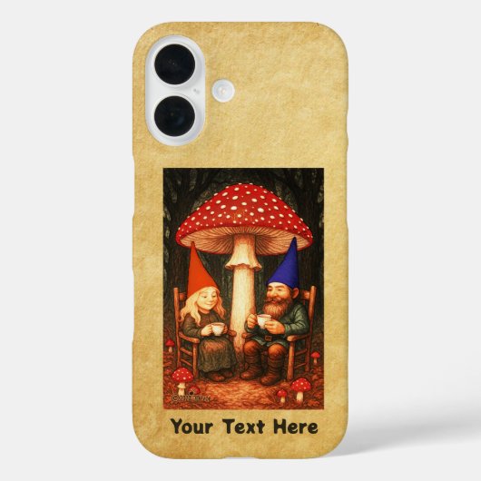 Amanita Mushroom und Gnomes Case-Mate iPhone Hülle (Rückseite)