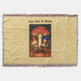 Amanita Mushroom und Gnomes Decke