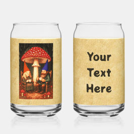 Amanita Mushroom und Gnomes Dosenglas