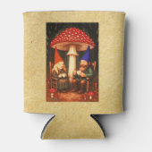 Amanita Mushroom und Gnomes Dosenkühler (Vorderseite)