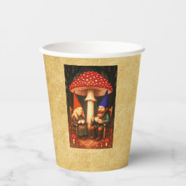 Amanita Mushroom und Gnomes Pappbecher