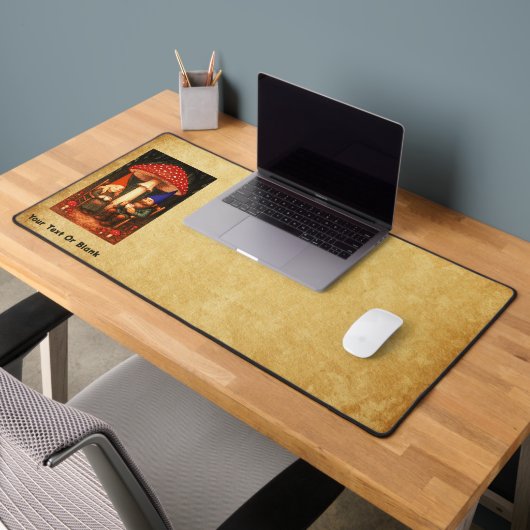 Amanita Mushroom und Gnomes Schreibtischunterlage (Büro 2)