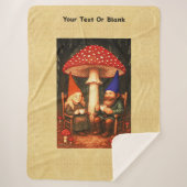 Amanita Mushroom und Gnomes Sherpadecke (Vorderseite)