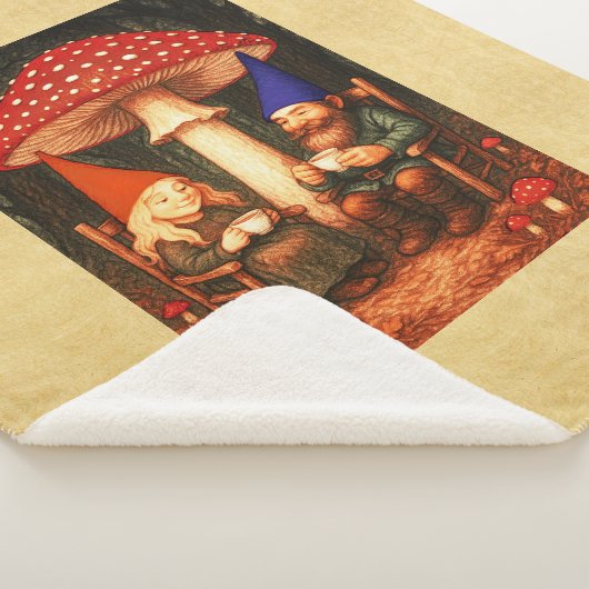 Amanita Mushroom und Gnomes Sherpadecke (3/4)