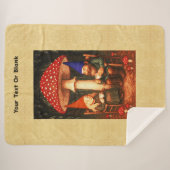 Amanita Mushroom und Gnomes Sherpadecke (Vorderseite (Horizontal))