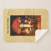 Amanita Mushroom und Gnomes Sherpadecke (Vorderseite (Horizontal))