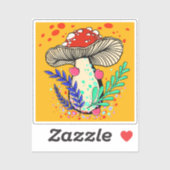 Amanita Mushroom Vinyl Sticker (Blatt)