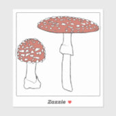 Amanita Pilze Fun Fungi CUSTOMIZE IT Aufkleber (Blatt)