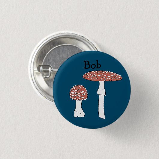 Amanita Pilze Fun Fungi CUSTOMIZE IT Button (Vorne & Hinten)