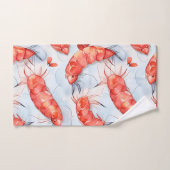 Amano Shrimp Wasserfarbiges Muster Badhandtuch Set (Handtuch)