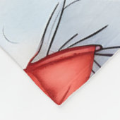 Amano Shrimp Wasserfarbiges Muster Fleecedecke (Ecke)