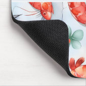 Amano Shrimp Wasserfarbiges Muster Mousepad (Ecke)