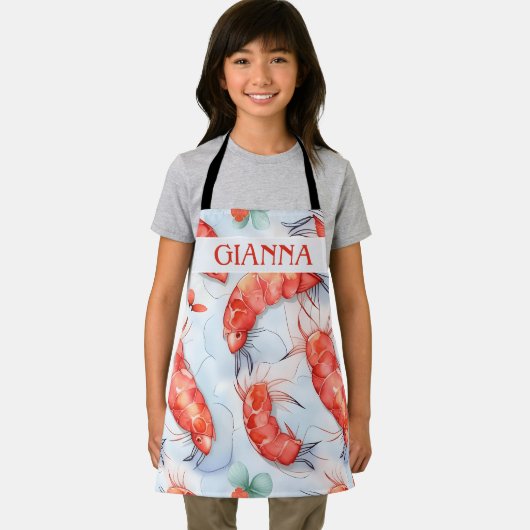 Amano Shrimp Wasserfarbiges Muster Schürze (Insitu)