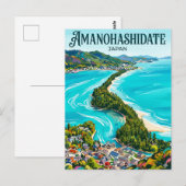 Amanohashidate Japan Postkarte (Vorne/Hinten)