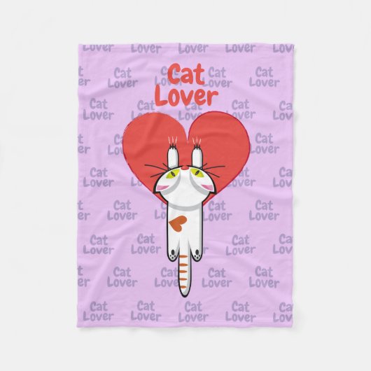 Amante de los gatos fleecedecke (Vorderseite)