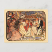 Amants, Alphonse Mucha Postkarte (Vorderseite)