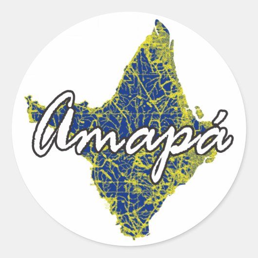 Amapa Runder Aufkleber (Vorderseite)