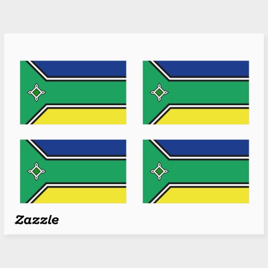 Amapa state rechteckiger aufkleber (Blatt)